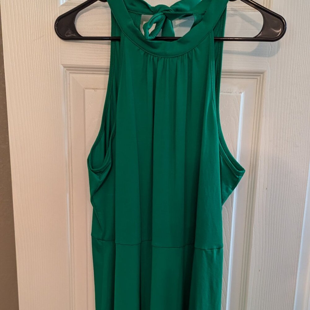 OUGES Women's Halter Neck Floral Summer Casual Sundress